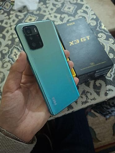 scaner: Poco X3 GT, 256 GB, rəng - Mavi, Barmaq izi — 2