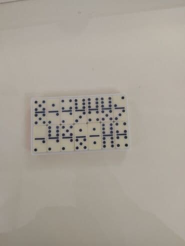 Domino dəsti - Klassik nöqtəli domino daşları - Ağımtıl rəngli