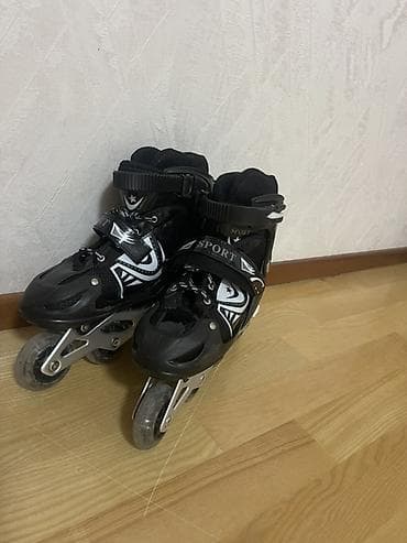 Roliklər: Inline təkərli konki (roller skates) – qara/ağ dizayn - Növ: Inline — 2