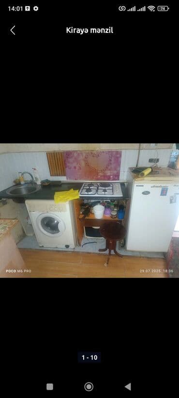 kiraye verilir: Ev her kese verilir oğlanlara qızlara ailəyə.metroyla arası 1 deyqe — 3