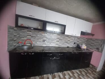 Спальные гарнитуры: Mətbəx mebeli dəsti - Üst modul: ağ rəngli şkaflar, biri şüşəli — 7