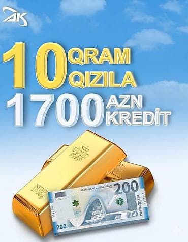 SALAM 🙂 📢 AL Kreditdən Təklif❗ 💸 10 qram qızıla 1700 azn 📉