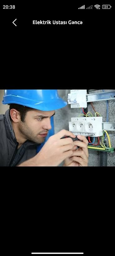 Elektrik Ustası – Gəncə Peşəkar elektrik xidmətləri: - Yeni elektrik