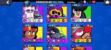 Brawl Stars hesabı – yüksək səviyyəli, tam dolu - Kupa yolu: 65.556 — 4