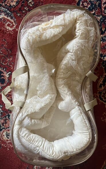 расчески для новорожденных: Uşaqlar üçün beşik, zərif güllü naxışlarla bəzədilib. Yüngül və — 2