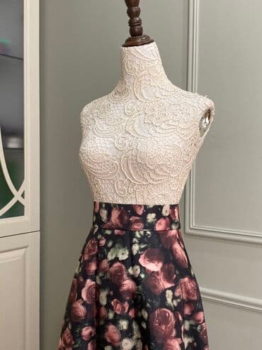 ağ qadın ətəkləri: Maksi Ətək, Orqanza, M — 6