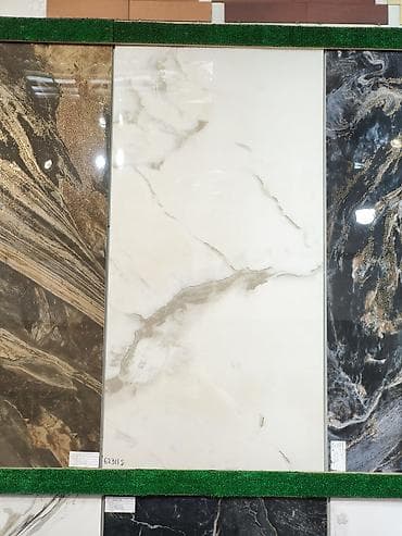 fasad daşlar: Mərmər naxışlı keramik plitə - Material: keramika - Üst səth: yüksək — 1
