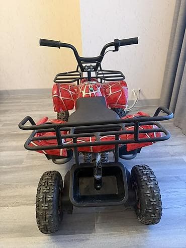 maşın uşaq ucun: Uşaq dördtəkərli elektrik kvadrosiklet - Dizayn: Qırmızı “hörümçək — 2