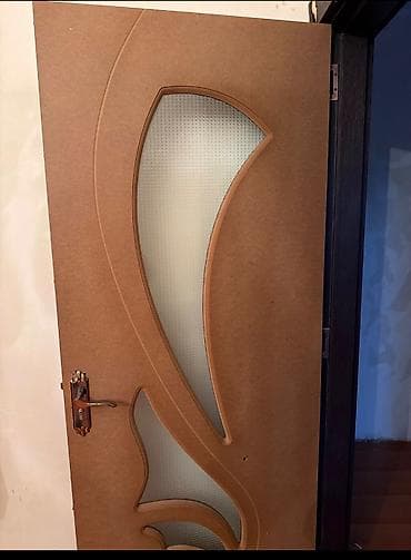 seyfi qapi: Şüşəli daxili otaq qapısı - Material: MDF əsaslı panel, dekorativ — 1