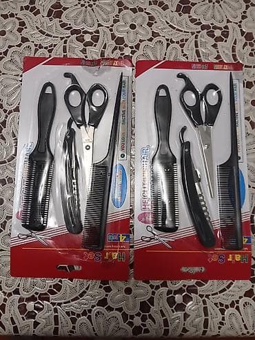 bey kastumlari: Saç kəsim dəsti – 4 parçalı Paketdə olanlar: - Saç kəsim qayçısı — 1