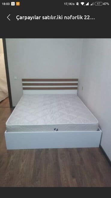 двуспальные кровати в баку: Yeni, İkinəfərlik çarpayı, Bazasız, Matras ilə, Siyirməsiz, Azərbaycan — 1