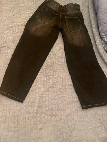qaqa şalvarı: Bershka jeans, geyinilmeyib, razmer 32, 95 azn almisam, satiram 20 — 2
