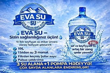 Su: EVA SU – Hər zaman xidmətinizdəyik 💧 🚚 Bütün bölgələrə çatdirilma var — 1
