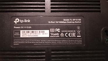 tp link modem satisi: TP-Link TL-SF1016D – 16 portlu 10/100 Mbps masaüstü switch - Model — 1