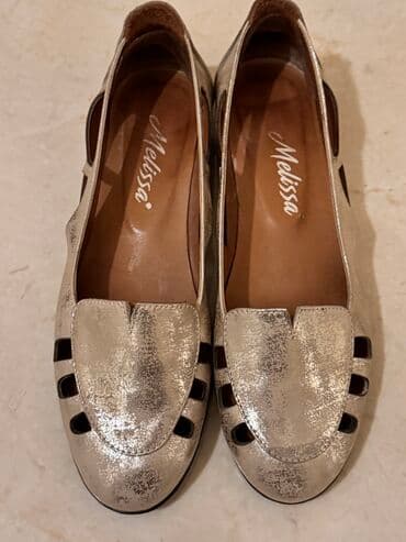 ağ mokasinlər: Ölçü: 37, rəng - Qızılı, İşlənmiş — 3