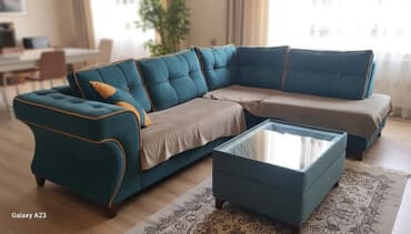 ikinci əl künc divanı: İşlənmiş, Künc divan, Qonaq otağı üçün, Açılan — 1