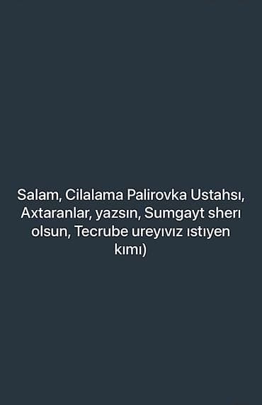 Sumqayıtda cilalama və “palirovka” ustası xidmətləri - Avtomobil