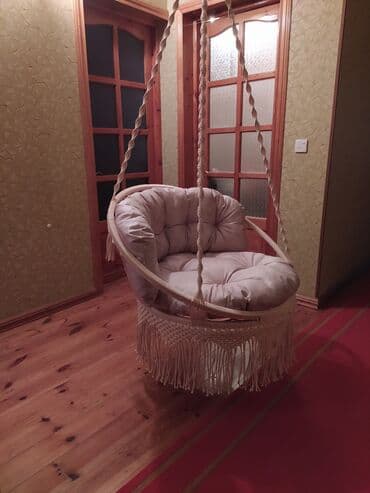 вешалка в прихожую настенная: Asma yelləncək kreslo - Forma: dairəvi səbət tipli - Rəng — 8