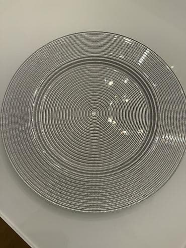 serviz qab: Şüşə servis dəsti + porselen ədviyyatlıq - Material: şəffaf şüşə — 8