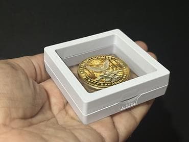 qedim pullar aliram: Dekorativ kolleksiya sikkəsi – “I AM BILLIONAIRE / 888 ∞” - Material — 3