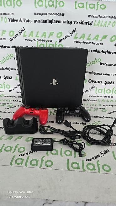 playstation kirayesi: Sony PlayStation 4 Pro 1TB Daxili yaddaş ı+ 5 oyun yazılıb. gəlmədir — 1