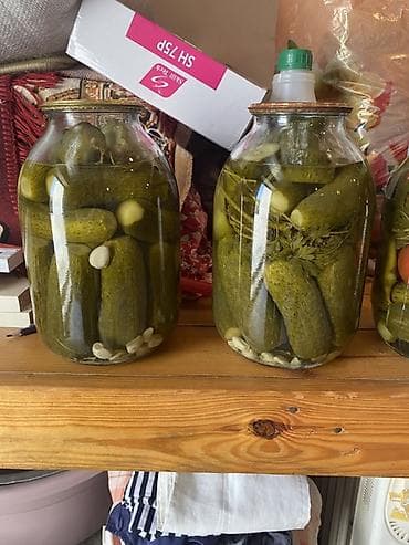 tesbeh sekilleri: Məhsul: Ev üsulu tutma turşular Təsvir: - 3 litrlik şüşə bankalarda — 2