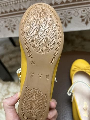 Rəng - Sarı Baletkalar, Ölçü: 30, Qız üçün