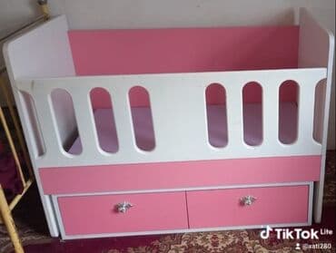 состаренная мебель: Qız üçün, Dördbucaq, Beşik, Yellənmə mexanizmsiz — 2