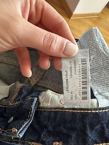 online geyim: Cins şalvar, Zara, M — 8