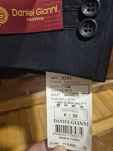 is geyimi: Daniel Gianni Homme kişi kostyumu – Made in Turkey - Model: T6B — 3