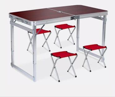 stol və stul dəstləri: Piknik stolu stulu teze mallar Piknik ucun stol stul desti 🔺4 rengi — 1