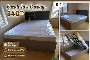 надувной матрас: Bazalı taxt çarpayı – 340₼ - Alt hissəsi geniş bazalı, mexanizmlə — 1
