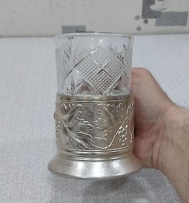 Stəkan altlığı podstakannik sovet istehsalı, yaxşı vəziyyətdədir