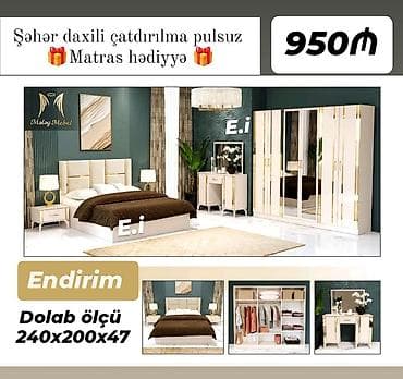 dolablar ikinci el: İkinəfərlik çarpayı, Dolab, Yeni — 2