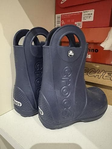 Uşaq ayaqqabıları: Uşaq yağış çəkmələri – Original Crocs Handle It Rain Boot, göy — 1