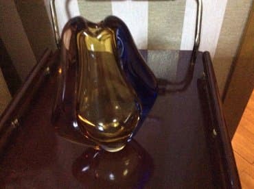 подарки из дерева: Продаю подцветочник из цветного стекла чехословацского производства — 3