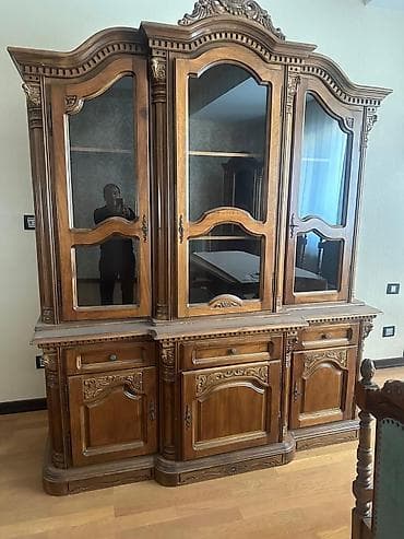 Для гостиной, Раскладной, Прямоугольный стол, 6 стульев — 1