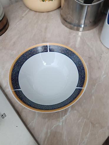 sufre: Boşqablar, 6 ədədli dəst, rəng - Göy, Şüşə, Rusiya — 8
