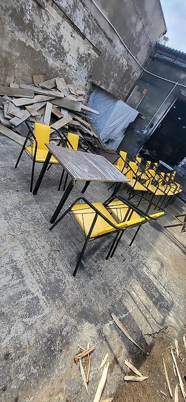 stol qiymetleri: Mətbəx üçün, Yeni, Açılmayan, Kvadrat masa, 4 stul — 2