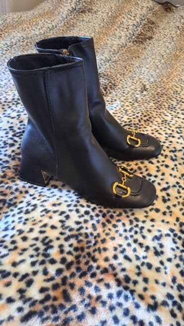 çəkməcə: Uzunboğaz, Ölçü: 38.5, rəng - Qara, İşlənmiş — 3