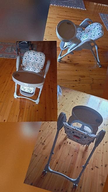 Uşaq yemək stulu – tənzimlənən və qatlanan model - Brend: Brevi