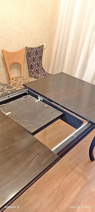 stol taxta: Qonaq masası, Açılan, Taxta, Dördbucaq masa — 3