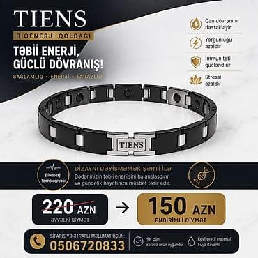 TIENS Bioenerji Qolbağı Təbii enerji, güclü dövran və gündəlik balans