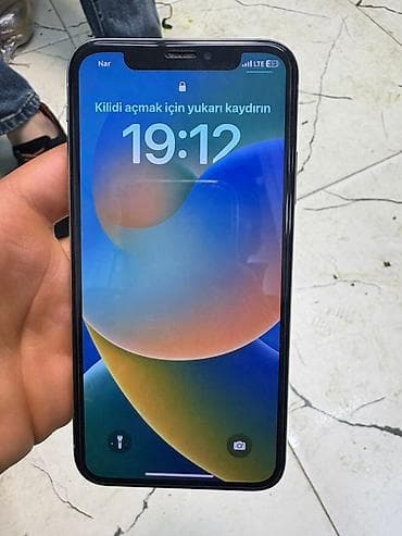 IPhone X, 256 GB, Gümüşü, Face ID