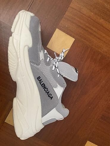 krosovka: Balenciaga, Ölçü: 40, rəng - Boz, İşlənmiş — 2