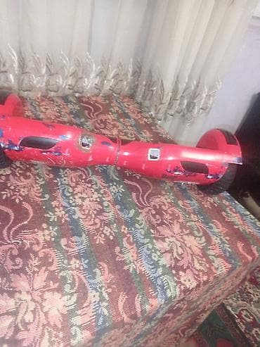 Qırmızı rəngdə balans skuter/hoverboard - İki təkərli, özünü
