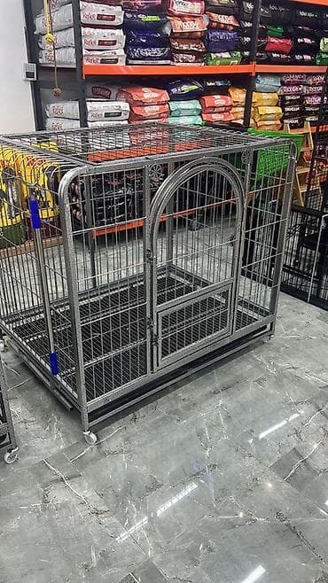 Gəmiricilər: TƏZƏDİ!!! İşlənməyib Möhkəm metal konstruksiyalı it/pişik qəfəsi - — 1