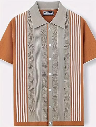 massimo dutti ispaniya: Polo köynək, Defacto, 2XL, rəng - Qəhvəyi — 1