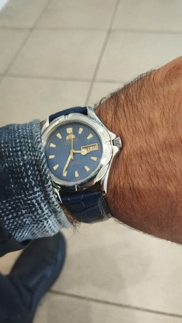 versage sep: İşlənmiş, Qol saatı, Orient, rəng - Göy — 6