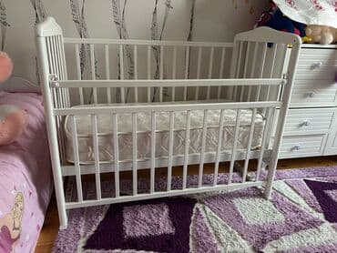 Beşiklər: Oğlan və qız üçün, Dördbucaq, Beşik, Dəstsiz, Matras ilə, Yellənmə mexanizmsiz — 1